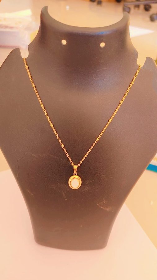 Pearl Pendant Satellite Necklace view 1