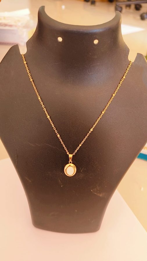 Pearl Pendant Satellite Necklace view 2