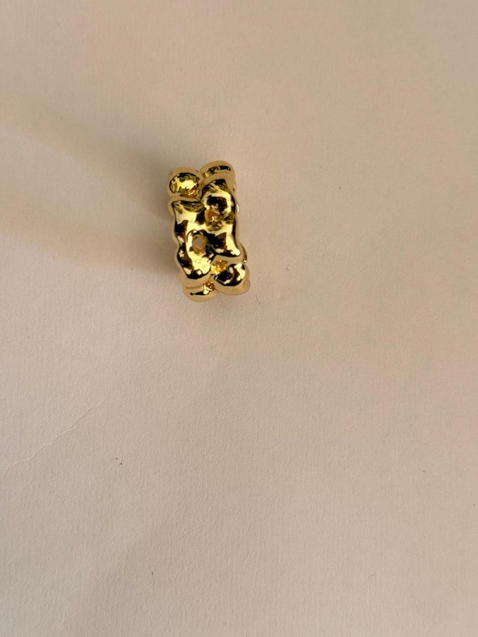 Chunky Nugget Texture Ring view 2