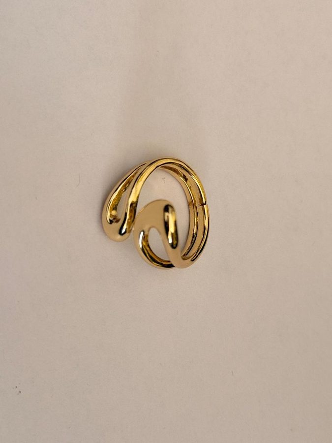 Double Teardrop Loop Ring view 2