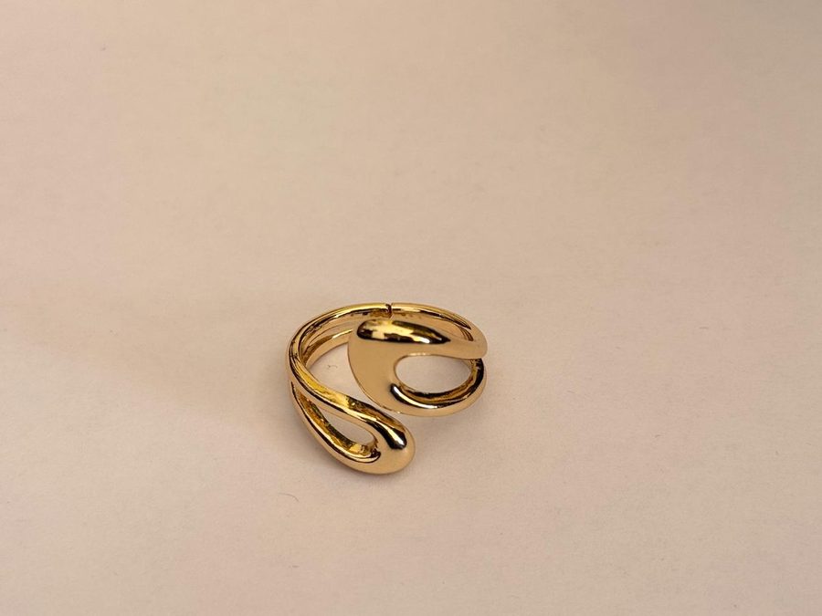 Double Teardrop Loop Ring view 3