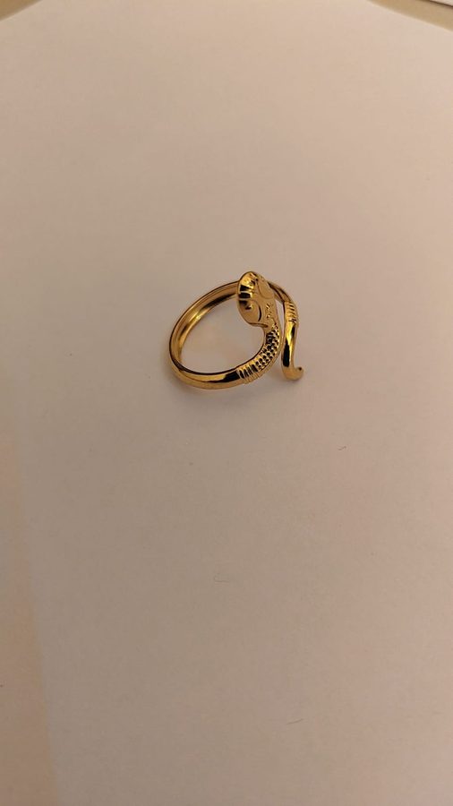 Extra-Wide Textured Cuff Ring view 1