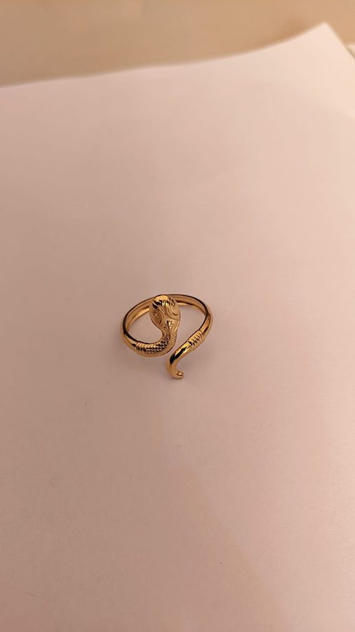 Extra-Wide Textured Cuff Ring view 2